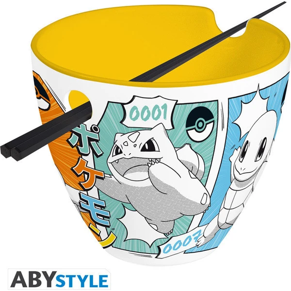Súprava misiek a paličiek Abysse Corp Pokémon - Začiatočníci Manga - Misky - Hlavný obrázok