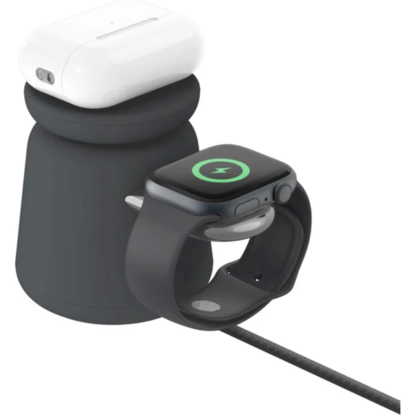 Belkin BOOST CHARGE PRE MagSafe 2v1 15W nabíjací stojan tmavo šedý - Nabíjačky - Obrázok 4FS3000L01