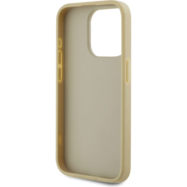 Karl Lagerfeld Wrinkled PU Signature Logo zadný kryt iPhone 15 Pro Max zlatý - Puzdra - Obrázok 4GN5000J01