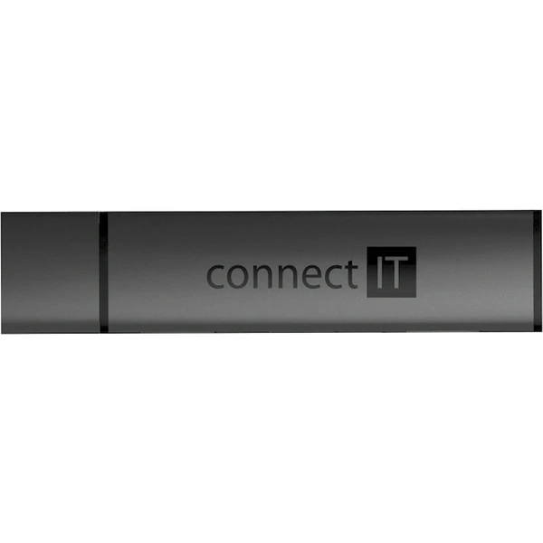 CONNECT IT COMPACT 4v1 USB-A hub + čítačka kariet antracitový - USB huby - Obrázok 4GTG000K01