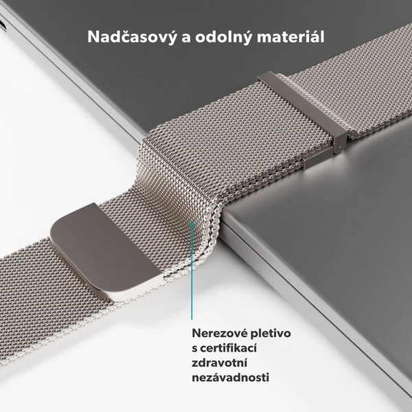 Epico Watch Strap milánsky ťah 38/40/41/42mm hviezdne biely - Remienky - Obrázok 4HJL000K01