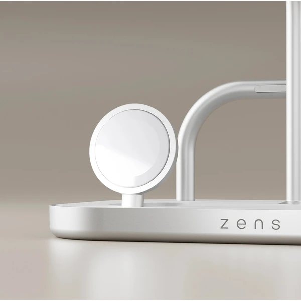 ZENS 4-in-1 MagSafe/Qi2 4v1 nabíjacia stanica (60W) strieborná - Nabíjačky - Obrázok 4I4L000K01