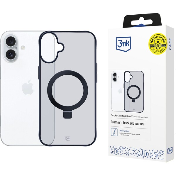 3mk ochranný kryt Smoke Case Mag&Stand pre Apple iPhone 16