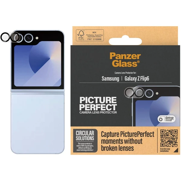 PanzerGlass® Camera Platinum Samsung Galaxy Z Flip6 - Ochranné fólie a sklo - Obrázok 4IWA000L01
