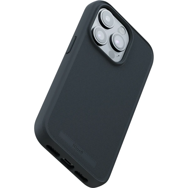 NJORD 100% GRS MagSafe kryt iPhone 15 Pro tmavo šedý - Puzdra - Obrázok 4J19000601