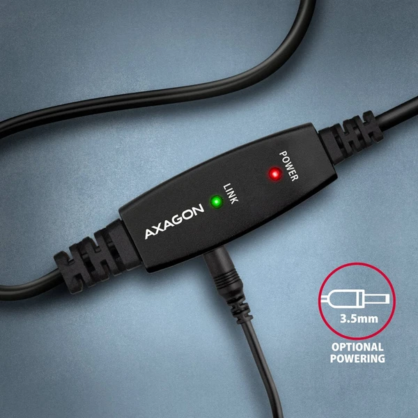 AXAGON ADR-210B USB-A/USB-B predlžovací kábel 10 m čierny - Káble a redukcie - Obrázok 4KS6000701