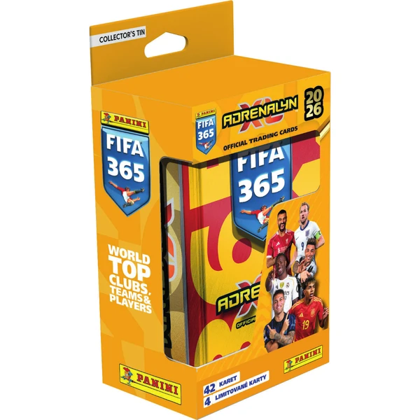Panini FIFA 365 2025/2026 Adrenalyn - plechová krabička (hranatá) - Futbalové karty - Hlavný obrázok