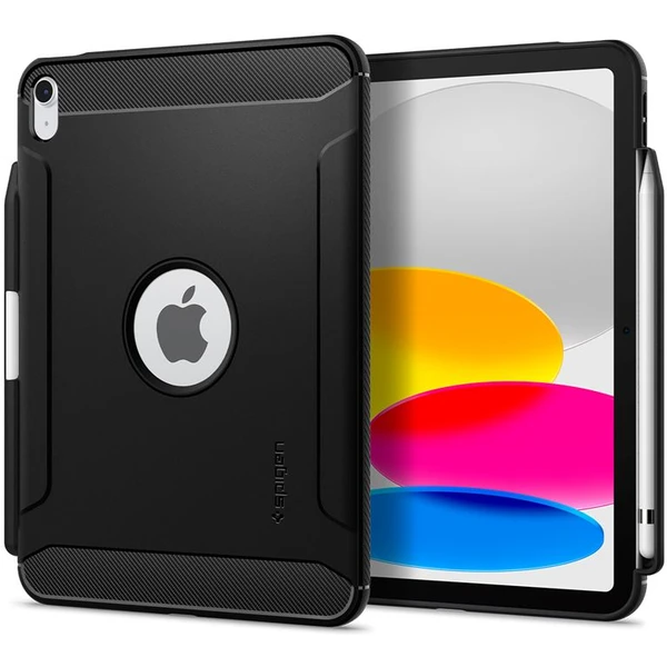 Spigen Rugged Armor zadný kryt iPad 10.9" (2022)/iPad 11" (2025) čierny - Puzdra - Hlavný obrázok