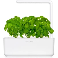 Click and Grow Smart Garden 3 šikovný kvetináč + 3ks kapsúl so semienkami bazalky biely - Kvetináče