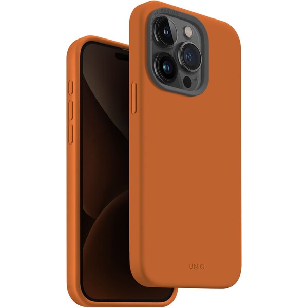 UNIQ HYBRID IPHONE 15 PRO (2023) 6.1 MAGCLICK CHARGING LINO HUE - SUNSET (ORANGE)