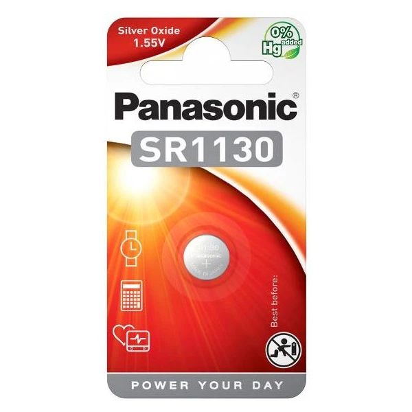 Panasonic SR1130 striebrooxidová batéria do hodiniek (1ks) - Batérie - Hlavný obrázok