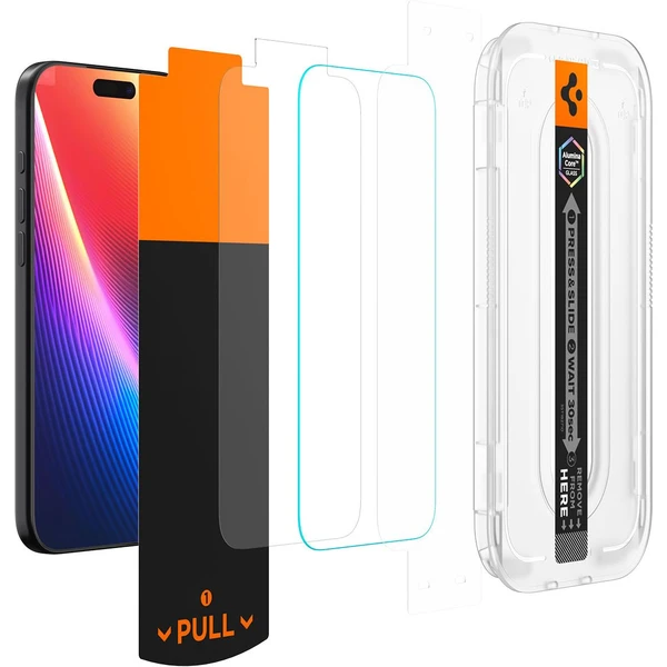 Spigen Glass TR EZ Fit Pro HD (Privacy) sklo iPhone 17 Pro/16 Pro/17 - Ochranné fólie a sklo - Obrázok 4MMH000K01