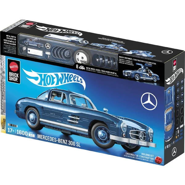 Mattel Brick Shop zostaviteľný model Hot Wheels - Mercedes-Benz 300SL (Premium series) - Stavebnica - Obrázok 4MWG000K01