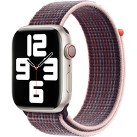 Apple Watch 49/45/44/42mm bezinkovo ??fialový prevliekací športový remienok - Remienky