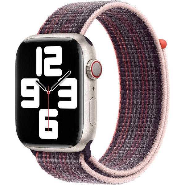 E-shop Apple Watch 49/45/44/42mm bezinkovo ??fialový prevliekací športový remienok