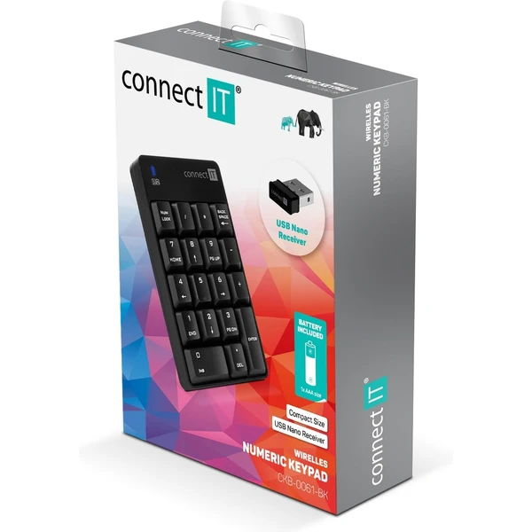 CONNECT IT NumCALC bezdrôtová  - Klávesnice - Obrázok 4N9O600301