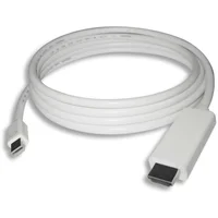 PremiumCord Mini DisplayPort 1.2/HDMI 2.0 kábel 4K 2m biely - Káble a redukcie