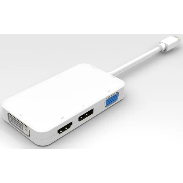 PremiumCord Mini DisplayPort -> DisplayPort/HDMI/DVI-D/VGA redukcia 0,2m biela - Káble a redukcie - Hlavný obrázok