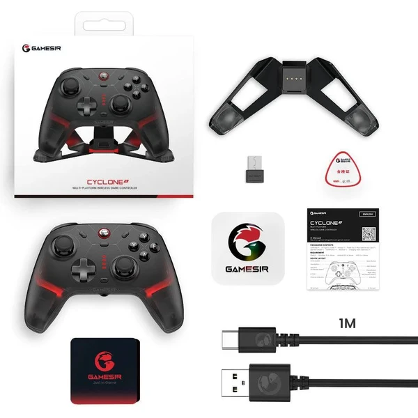 GameSir Cyclone 2 multiplatformný herný ovládač so stojanom čierny (PC/NSW/NSW2/mobile) - Herné ovládače - Obrázok 4OUD000K01