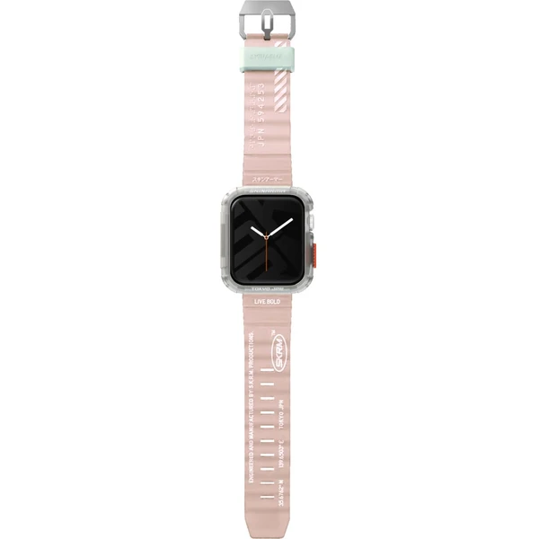 SKINARMA Shokku remienok Apple Watch 46/45/44/42 mm svetlo ružový - Remienky - Obrázok 4P93000J01