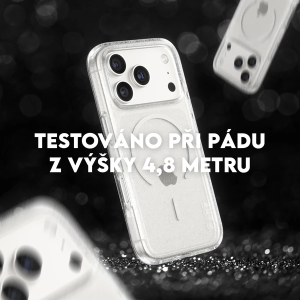 PanzerGlass® CARE Star Lit kryt s MagSafe Apple iPhone 17 Pro  trblietavý/biely - Puzdra - Obrázok 4QDH000K01