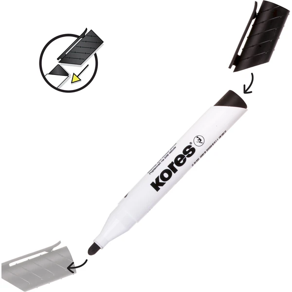Kores K-MARKER popisovače na biele tabule a flipcharty s okrúhlym hrotom 4 farby - Popisovače - Obrázok 4T7H000K01