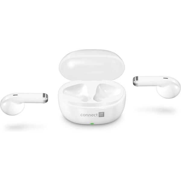 CONNECT IT True Wireless SonicBass slúchadlá do uší s mikrofónom biela - Slúchadlá - Obrázok 4TRK000K01