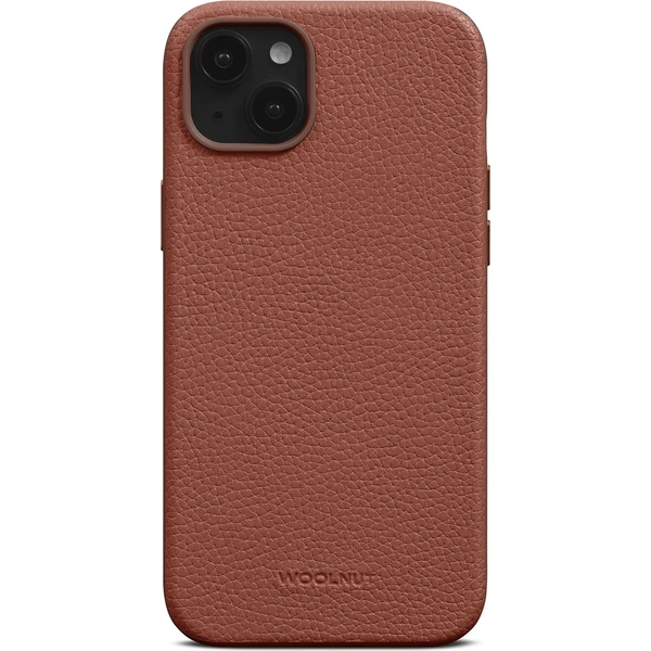 Woolnut MagSafe kožený kryt pre iPhone 15 Plus hnedý - Puzdra - Hlavný obrázok