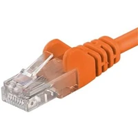 PremiumCord RJ45/RJ45 Cat5e UTP patch kábel 7m oranžový - Káble a redukcie