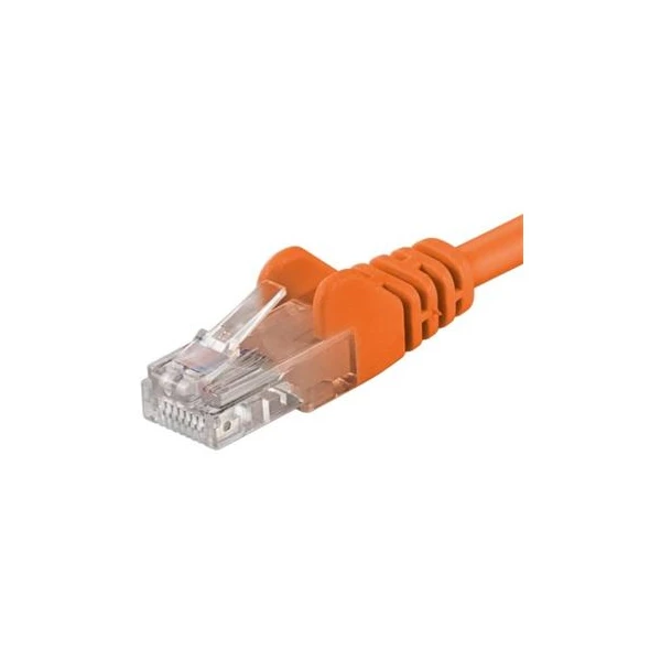 PremiumCord RJ45/RJ45 Cat5e UTP patch kábel 7m oranžový - Káble a redukcie - Hlavný obrázok