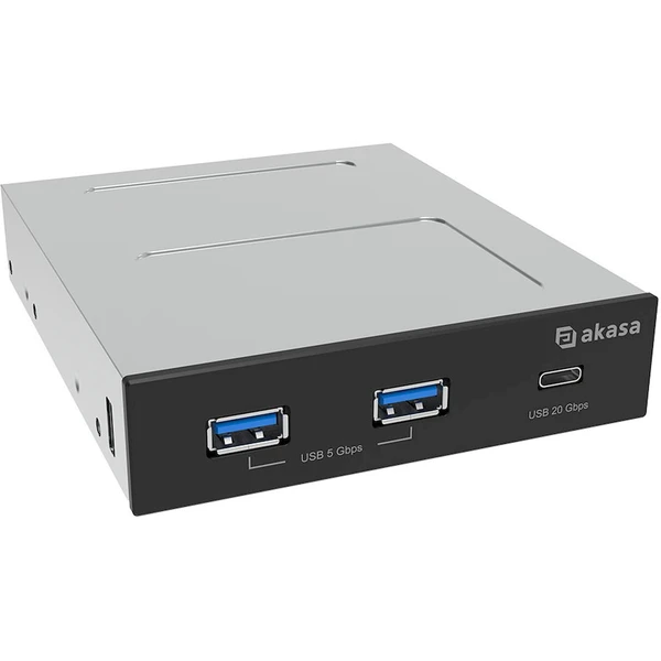 AKASA USB-A húb 3v1 antracitový - USB huby - Obrázok 4VGK000K01