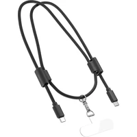 Epico šnúrka na telefón s USB-C na USB-C káblom čierna - Popruhy a crossbody