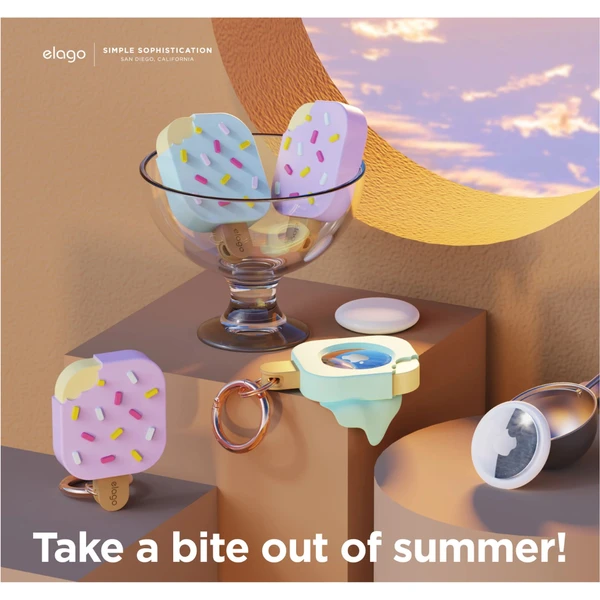 ELAGO Ice Cream púzdro pre Apple AirTag fialové - Puzdra - Obrázok 4WEM100501