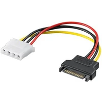 PremiumCord Napájacia redukcia SATA male - Molex 5.25" Female 17cm - Káble a redukcie