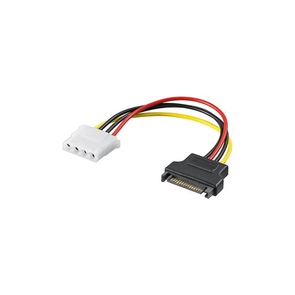 PremiumCord Napájacia redukcia SATA male - Molex 5.25" Female 17cm - Káble a redukcie - Hlavný obrázok