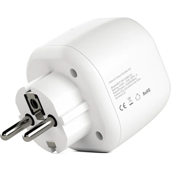 Satechi Homekit Smart Outlet múdra zásuvka (EU) biela  - Inteligentné zásuvky - Obrázok 4XBT000501