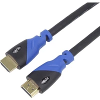PremiumCord HDMI 2.0b/HDMI 2.0b kábel s ethernetom 4K 0,5m čierno-modrý - Káble a redukcie