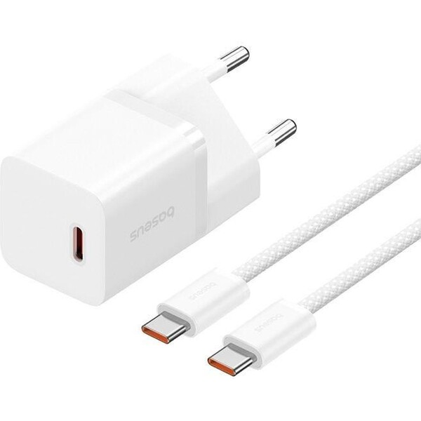 E-shop Baseus GaN5 30W USB-C nabíjačka do siete biela