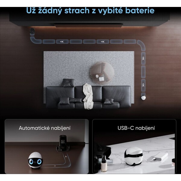 Enabot EBO Air 2 Plus biela - IP kamery - Obrázok 4Z8L000K01