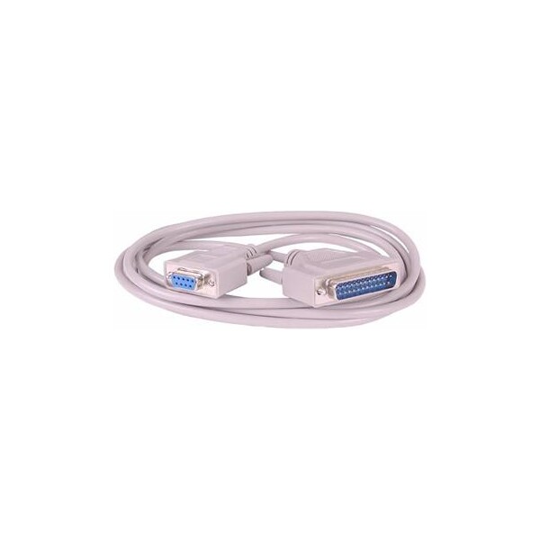 E-shop PremiumCord COM DE-9/LPT DB-25 kábel 3m biely