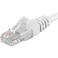 PremiumCord Patch kábel UTP RJ45-RJ45 CAT6 0,5m biely - Káble