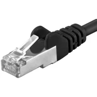 PremiumCord RJ45/RJ45 Cat5e UTP patch kábel 10m čierny - Káble a redukcie