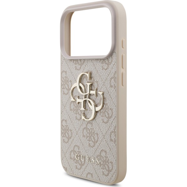 Guess PU 4G Metal Logo Zadný kryt pre iPhone 18 Pro Pink - Puzdra - Obrázok 4a00e9e6e2424163b412c92909ca6917