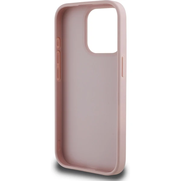 Guess PU Grained 4G Metal Logo kryt iPhone 15 Pre Max ružový - Puzdra - Obrázok 4a01f18814f6423796aea705ece08cc3