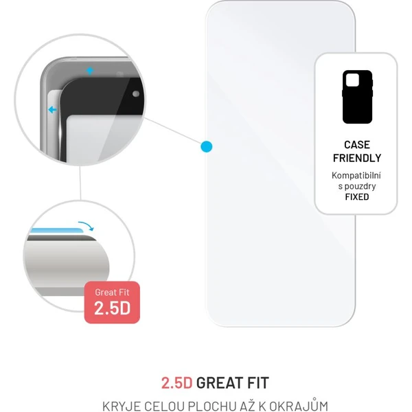 FIXED 2,5D tvrdené sklo Apple iPhone 16 Pro Max číre - Ochranné fólie a sklo - Obrázok 4a20ed1a0358402890a090936ac3beaa