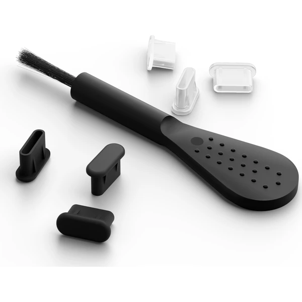 Mobile Origin USB-C Dust Plug & Cleaning Brush sada ochranných kryt a štetca čierna/priehľadná - Čistiace súpravy - Obrázok 4a40b68c46774eb2bc2f7f6a68dd5f2f