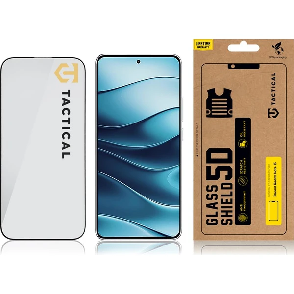 Taktický sklenný štít 5D sklo pre Xiaomi Redmi Note 15 4G/5G čierne - Ochranné fólie a sklo - Obrázok 4ab372c4f5b84f739cf1ad9415c26cee