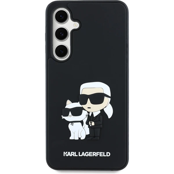 Karl Lagerfeld 3D Rubber Karl and Choupette kryt Samsung Galaxy S24 FE čierny - Puzdra - Obrázok 4ab6d6d394bd4110b7fc1a1776fc018c