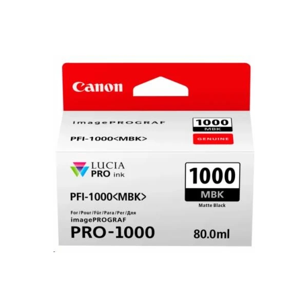 Canon PFI-1000MBK cartridge matne čierna - Cartridge - Hlavný obrázok