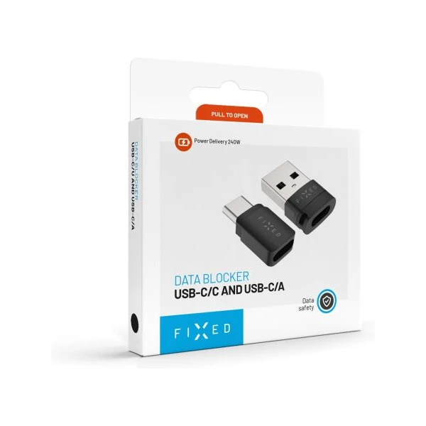 FIXED Data Blocker USB-C/USB-A redukcia 240W čierna - Káble a redukcie - Obrázok 4ad54a35c4804ee8a8c6fc6044637188